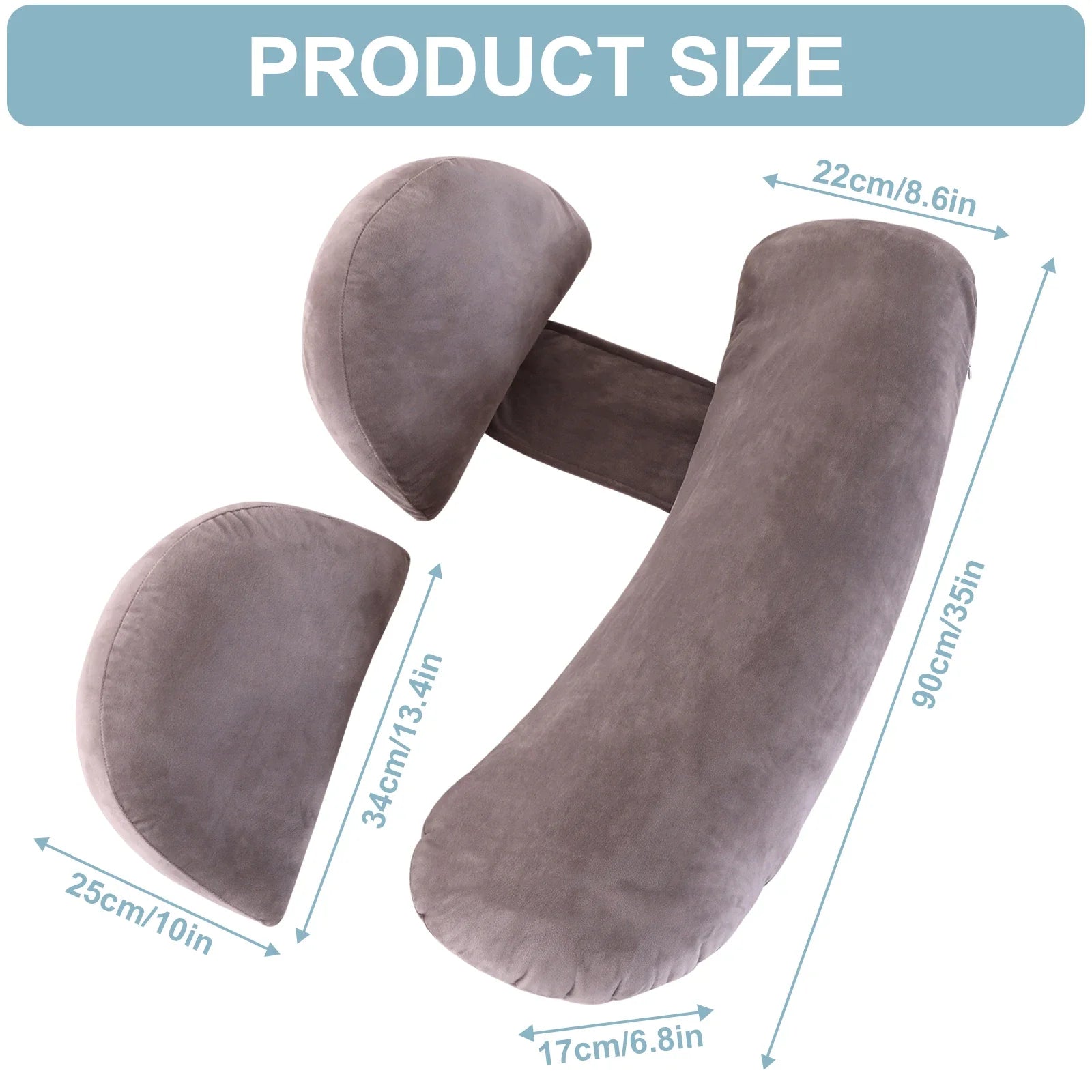 Wedge Pregnancy Pillow for Sleeping 2024 Adjustable Comfort Full Body Pillow Support Pillow for Pregnant Maternity Body Pillow.