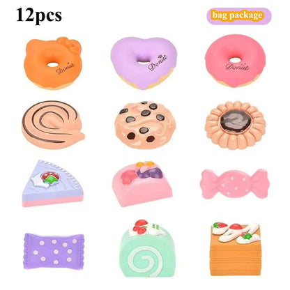 Kids Tea/Pastry Set Toy Simulation Pretend Play Food Playset for Children Montessori Toddler Children Gift Kitchen Girl.