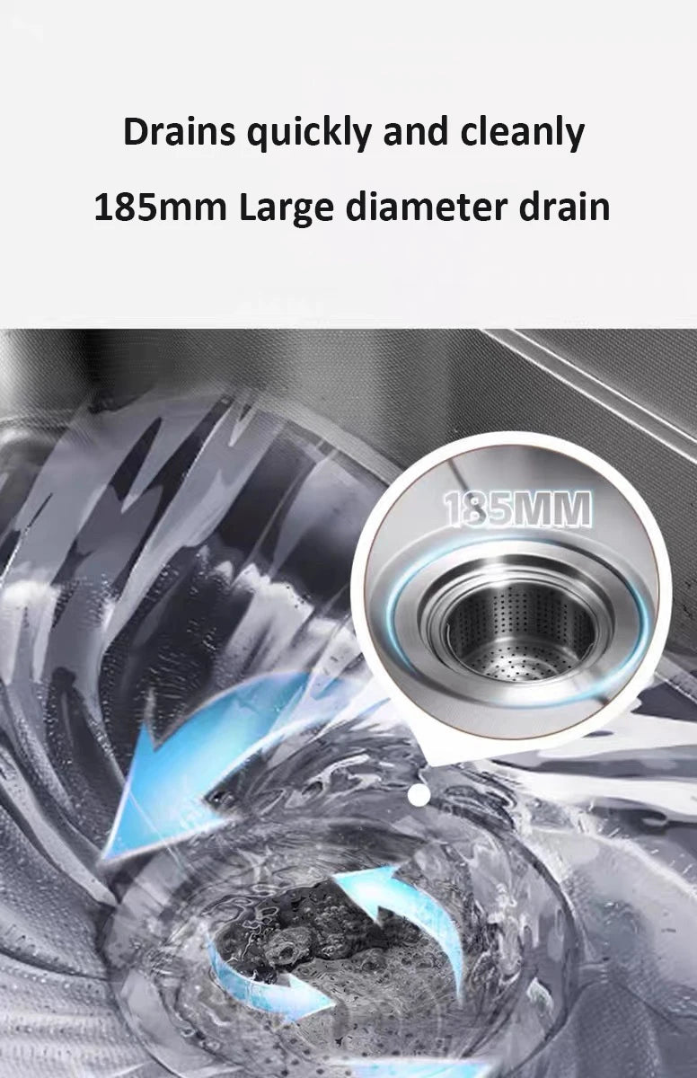 Japanese 3D Flat Large Single Slot Little millet grain Nano 304 Stainless Steel Kitchen Sink Wash Basin Dish Basin for Household