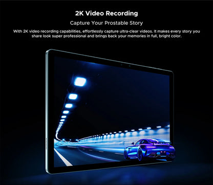 DOOGEE Tab E3 Tablet 11" Screen Android 15 Gemini AI 7.5mm Ultra-thin 32GB (8+24) 256GB Dual Speakers 8800mAh Battery Smart Pad