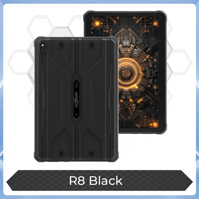 HOTWAV R8 Rugged Tablet 10.1'' HD+ Display 10800mAh Massive Battery Pad Android 14 OS Octa-core 4GB 128GB Tablet PC Global