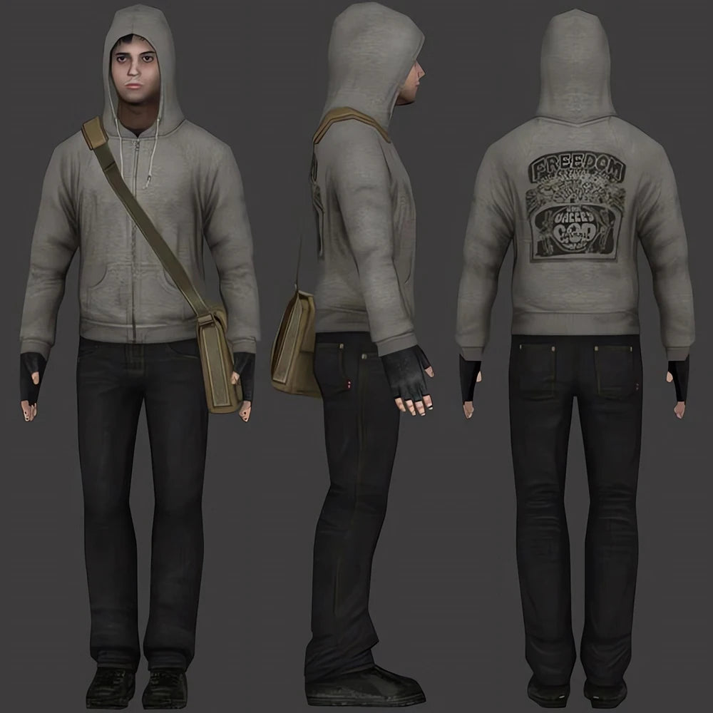 Simon Henriksson Kapuzenpullover mit Reißverschluss, Cry of Fear, Simon's Kapuzen-Cosplay-Sweatshirt, Winterpullover, Gamer-Geschenk, trendige ästhetische Hoodies.