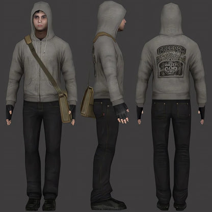 Simon Henriksson Kapuzenpullover mit Reißverschluss, Cry of Fear, Simon's Kapuzen-Cosplay-Sweatshirt, Winterpullover, Gamer-Geschenk, trendige ästhetische Hoodies.