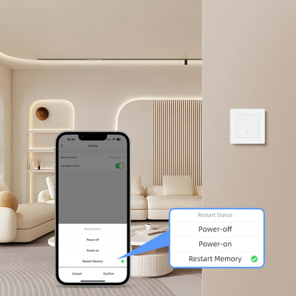 AVATTO Tuya WiFi Smart Licht Schalter Motorisierte Jalousien Shutter Vorhang Schalter Touch Glas Schalter Funktioniert Mit Alexa Google Hause.