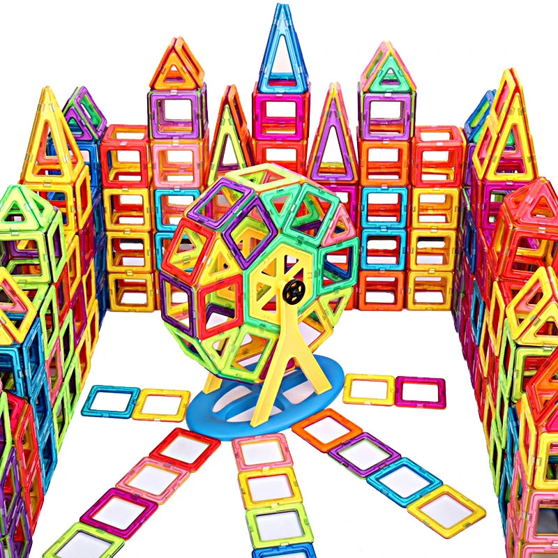 30-168pcs Magnetic Blocks Magnetic Designer Construction Set Educational Building Blocks Magnet Toys for Children Gifts.
