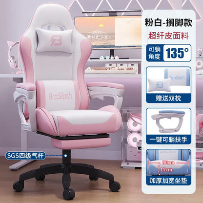 Bezaubernder Stuhl für Studenten, bequemes langes Sitzen, verstellbarer Home-Office-Gaming-Sitz