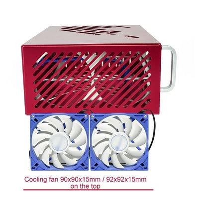 M34 All Aluminum 5.3L HTPC ITX Small Chassis Game Computer Case Support 205mm Graphics Card RTX4090 I5 R5 A4 K39 S3 A1.