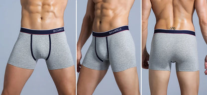 4 stücke Boxer Shorts Schlüpfer der Männer Homme Unterhose Boxershorts Unterwäsche für Mann Baumwolle Männliche Paar Sexy Set Calecon Lot weiche Box