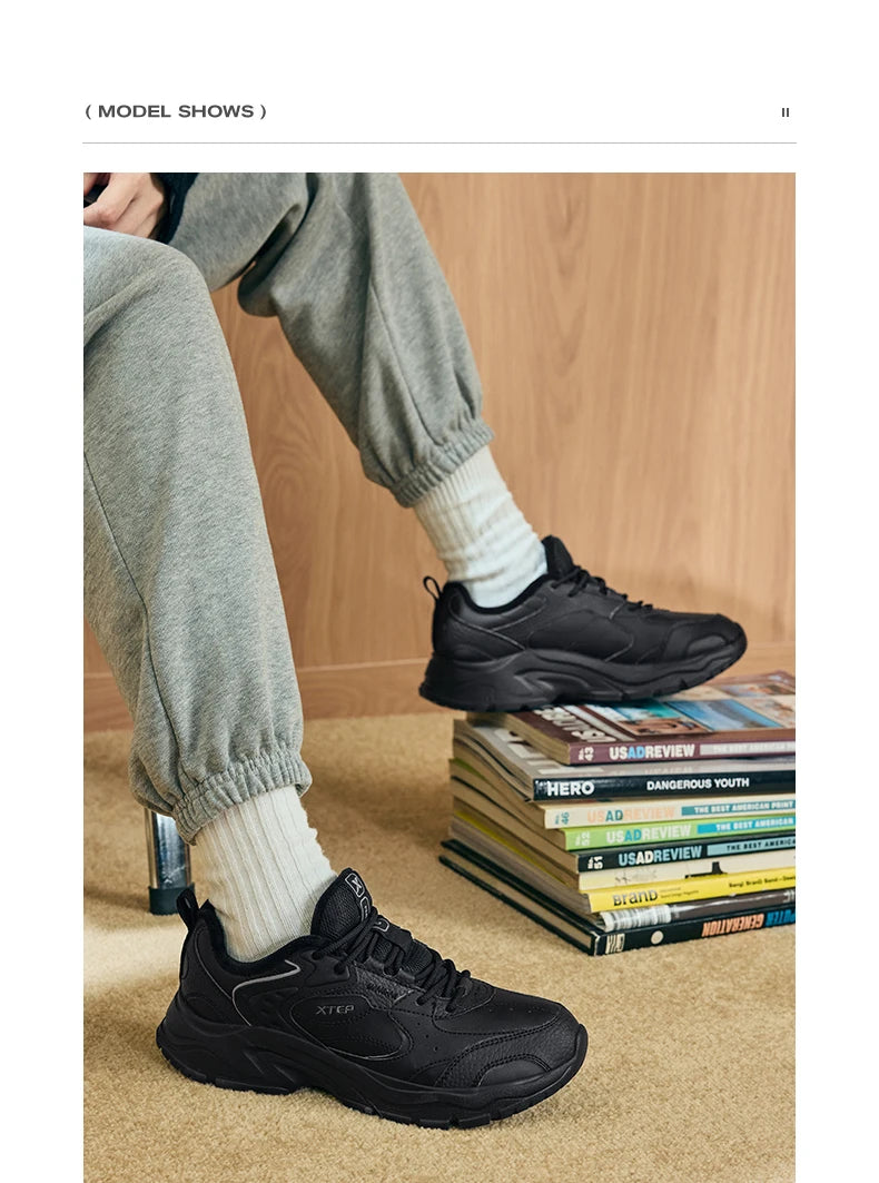 Xtep Cotton Shoes For Women 2024 Winter Warm Soft Sports Shoes Trendy Retro Durability Comfortable Sneakers 876418370026.