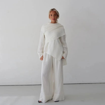 Eid Muslim Women Abaya Set Elegant Dubai Solid Color Button-Down Cardigan and Pants Suit Islam Modest Outfit 2025 Turkey Clothes.