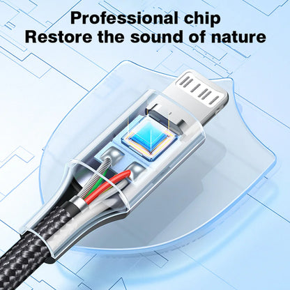 Lightning To 3 5 MM Jack AUX Cable Adapter For iPhone 12 13 14 Pro Adapter Headphone Connector Audio Splitter iphone accessories.