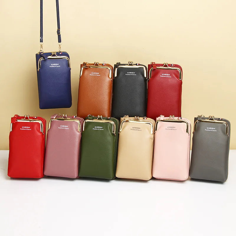Fashion Ladies Small Crossbody Messenger Bags Women Shoulder Bag Wallet Mini PU Leather Card Holder Female Purse.