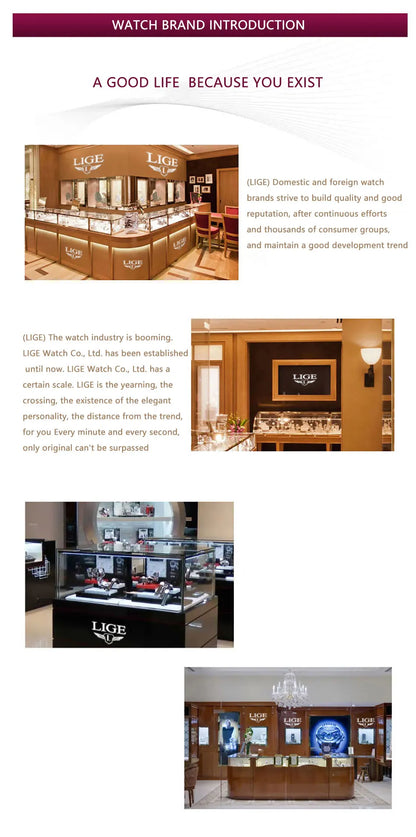 LIGE FOXBOX Unique Design Quartz Man Watch Simple Fashion Leather Belt Casual Sports Magnetic Srolling Beads Skull Men's Watches