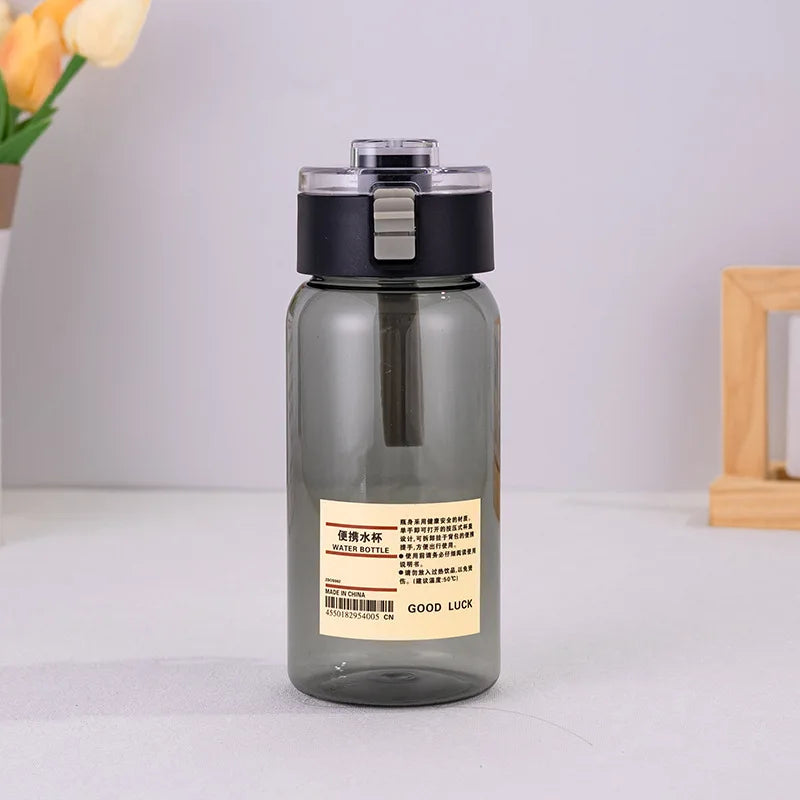 Portable Transparent Kawaii Water Bottle Sports Water Cup Plastic Handy Cup Outdoor Travel Office Essential Water Bottle ]Cup.