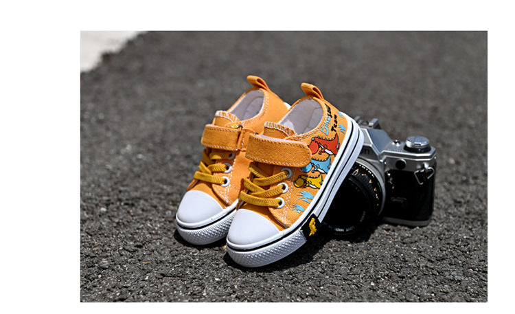 Children Canvas Shoes Boys and Girls Shoes Baby Casual Low Top Shoes Fashion Spring Autumn Breathable Single Shoes zapatos niña.