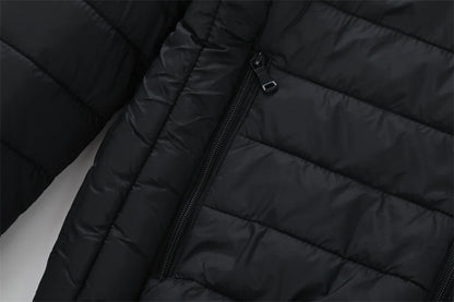 New Winter Fleece-Lined Thickened Cotton Coat Business-Casual Windproof Warm Lightweight Fashionable Hooded Jacket Sports Jacket.