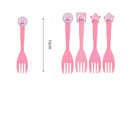 Cartoon Peppaed Schweine Geburtstag Party Dekoration George Seite Pappteller Einweg Geschirr Ballon Für Kind Event Liefert.