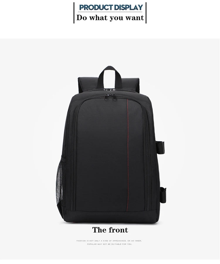 SLR digital camera backpack outdoor large capacity SLR camera bag 15.6-inch laptop backpack can accommodate SLR cameras and mult.