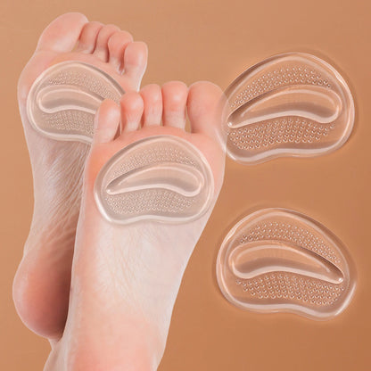 Silicone forefoot pad ladies sandal anti-skid pad anti-pain thickened half a yard pad high heels insole forefoot pad.