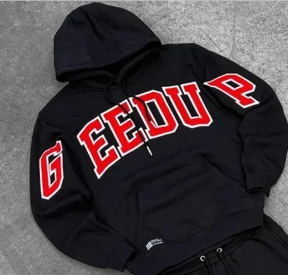 GEEDUP Hoodies Y2K ClothesFashion Vintage Letter  Harajuku Gothic Hip Hop Graphic Oversized Hoodies Sweatshirts Casual Jacket