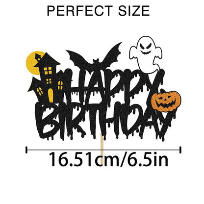 Halloween-Kuchenaufsatz, Geisterhandschloss, Spinnennetz, Kinder, alles Gute zum Geburtstag, Hochzeit, Party, Babyparty, Backen, Kuchen, Dessert, DIY-Dekoration.