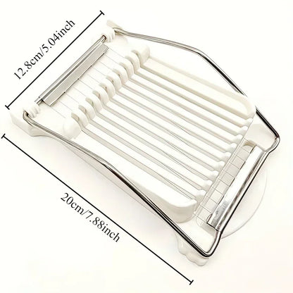 Multifunctional Luncheon Meat Slicer Stainless Steel Fruit Slicer Household Egg Hot Dog Cheese Slicer Kitchen Tools.