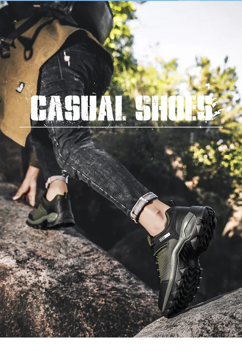 Men Boots Outdoor Sneakers Men Shoes 2025 New Fashion Male Casual Footwear Comfortable Tenis Masculino Botas Men Sneakers Shoes.