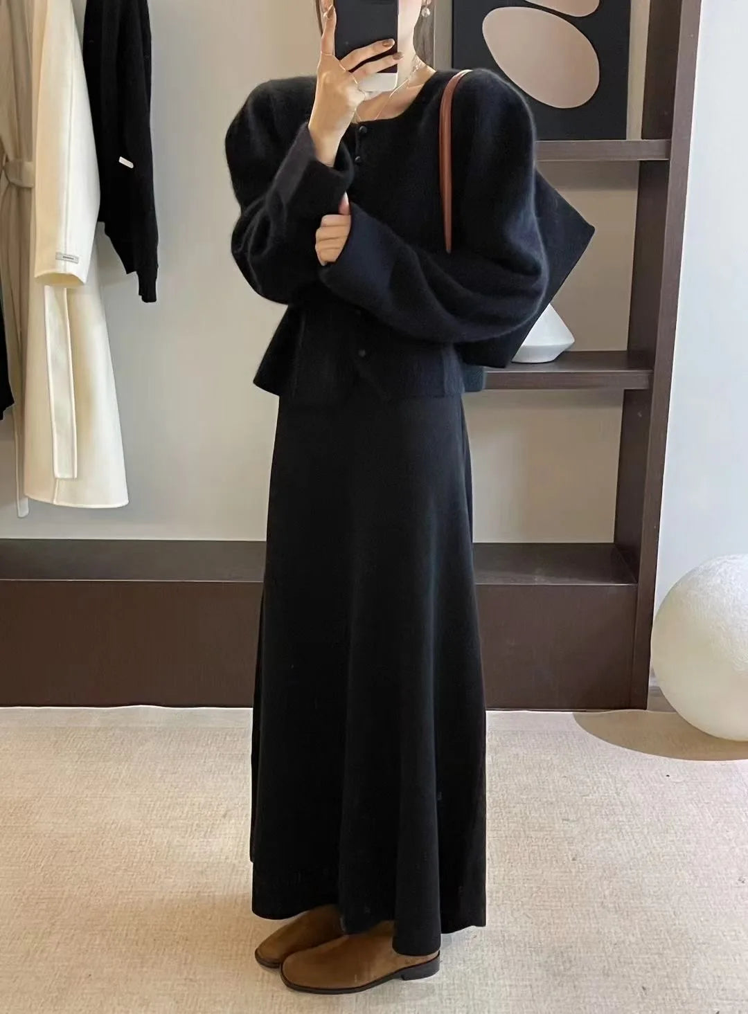 2024 Korean Version of Pure Wool, Super Big Swing Length~ Super Good Quality Big Swing Skirt~.