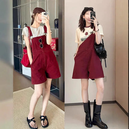 MeiYang Jamsuit Adjustable Shoulder Strap Jumpsuit Long/Short Pants Youthful Spunky One-Piece Overalls Chinese Brand Women's Clo.
