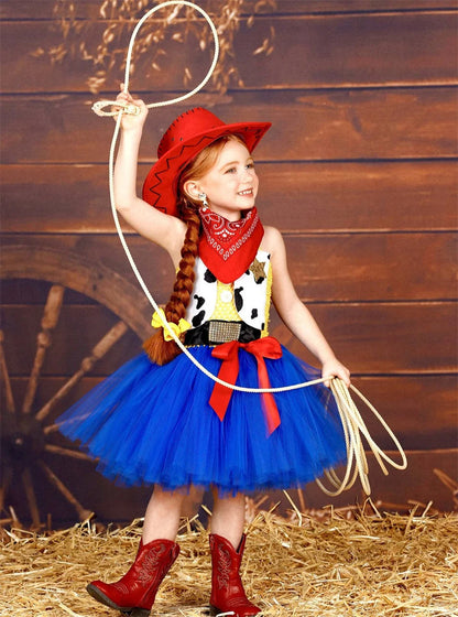 Woody Jessie Toy Story Cowboy Performance Kostüm Sets Mädchen Cartoon Tutu Kleid Kinder Disney Cosplay Karneval Party Kleidung.