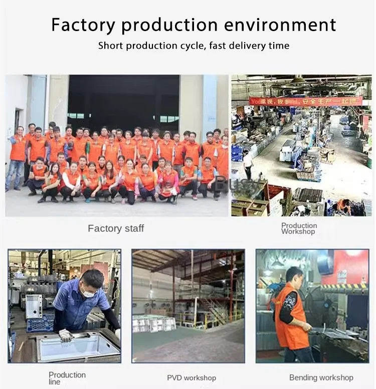 Küchenspüle aus Edelstahl mit Wasserhahn, Digitalanzeige, große Einzelschüssel, Wasserfall, Regen, 5-Funktionen-System, Spülbecken, Spüle