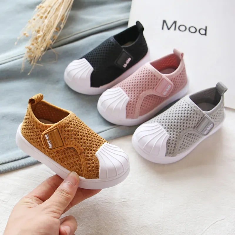 Children Casual Shoes Kids Sneakers for Toddlers Boys Girls Air Mesh Breathable Classic 2025 Spring Autumn Skate Shoes Anti-kick.