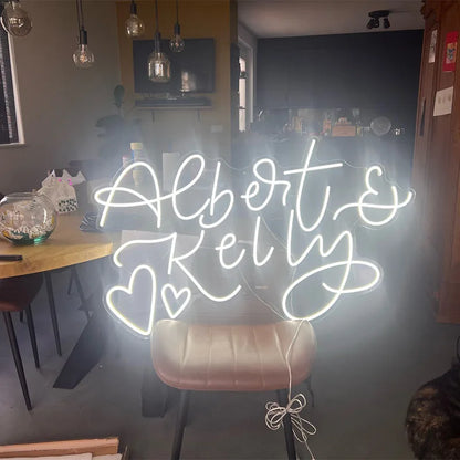 Custom Neon Led Sign Personalised Neon Light Room Decoration DIY Wedding Party Birthday Store Business Name Design.