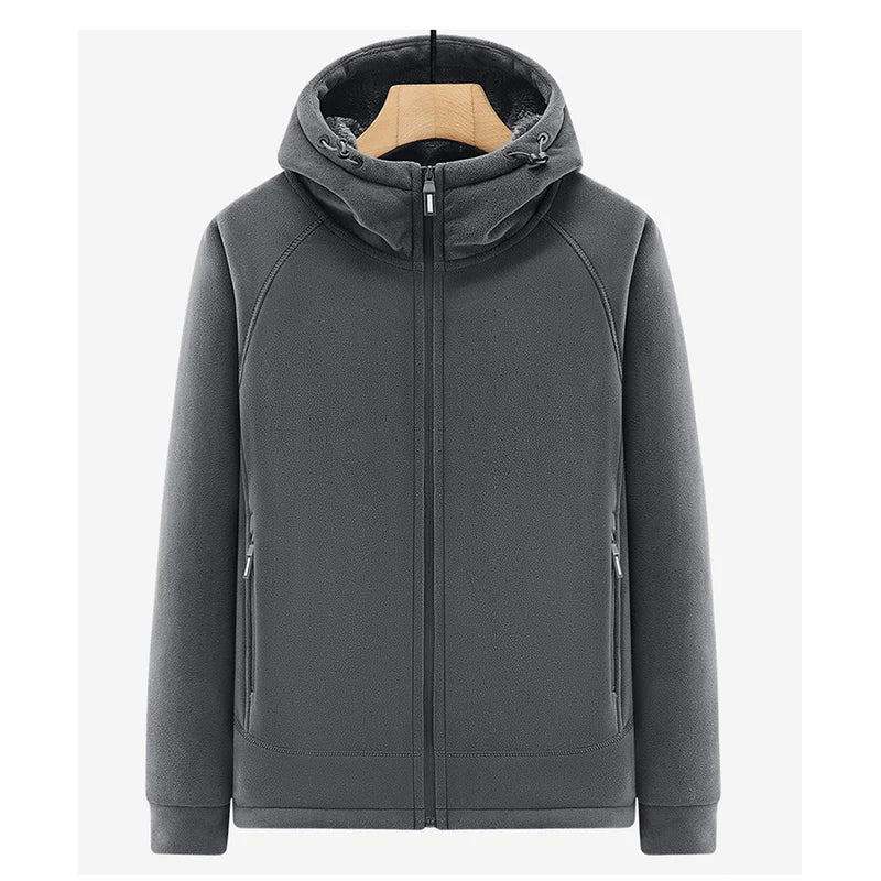 Winter Men Fleece Warm Jackets Mens Windproof Thick Jackets Parkas Coats Men Hooded Casual Outwear Jackets Male LZLLTT.