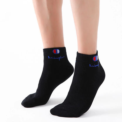 5/10/20 Pairs Men Ankle Socks Cotton Brand Classic Fashion Black White Socks Breathable Mesh Athletic Sports Socks for Summer.