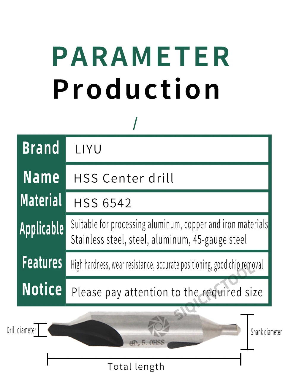 Hss Mittel bohrer für Metall 6 stücke Mittel bohrer Set Bohrloch zentrieren Bohrer Fräser Bohrer Set m35 Cen terin for bohren