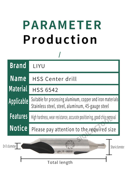 Hss Mittel bohrer für Metall 6 stücke Mittel bohrer Set Bohrloch zentrieren Bohrer Fräser Bohrer Set m35 Cen terin for bohren