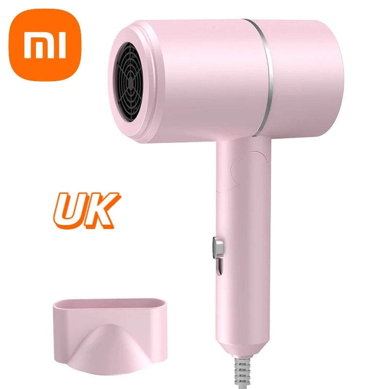 XIAOMI Folding Hairdryer High Power Negative Ion Hair Dryer Home Thermostatic Travel Portable Silent Hair Brush Dryer 2025