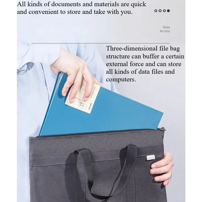 Portable document bag Oxford cloth business and leisure briefcase men and women portable document bag.