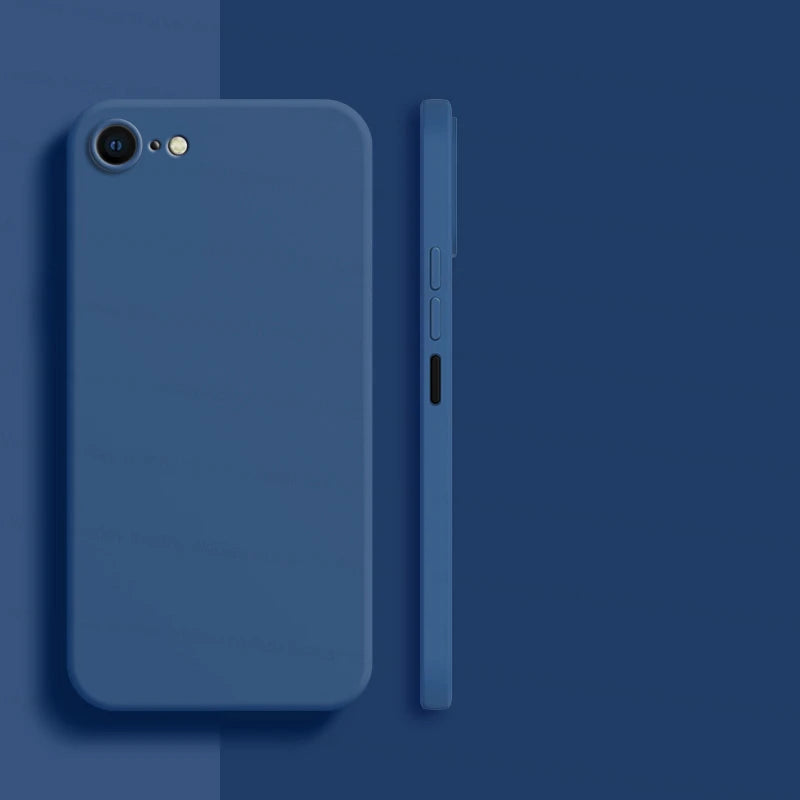 Case For iphone 7 8 SE 2020 2022 Shockproof TPU Liquid Silicone Protective Phone Back Cover for iphone SE 2020 2022 soft Case