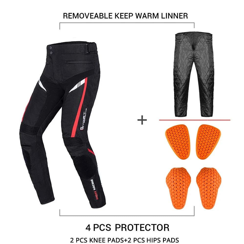 Waterproof Motorcycle Jacket Pant Suit Cold-proof Motorbike Jacket Men Motocross Riding Clothing CE Protective Gear Size M-5XL.