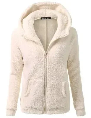 Autumn Winter Warm Jacket Women hoodie Hooded 2025 Casual Female Hoodies Sweatershirt Zipper Coat Solid Soft Fleece Women Coat.