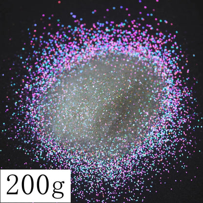 Ultra Fine Colorful Spark - Solvent Resistant White Iridescent Glitter -  - 015 Size, 0.5 mm