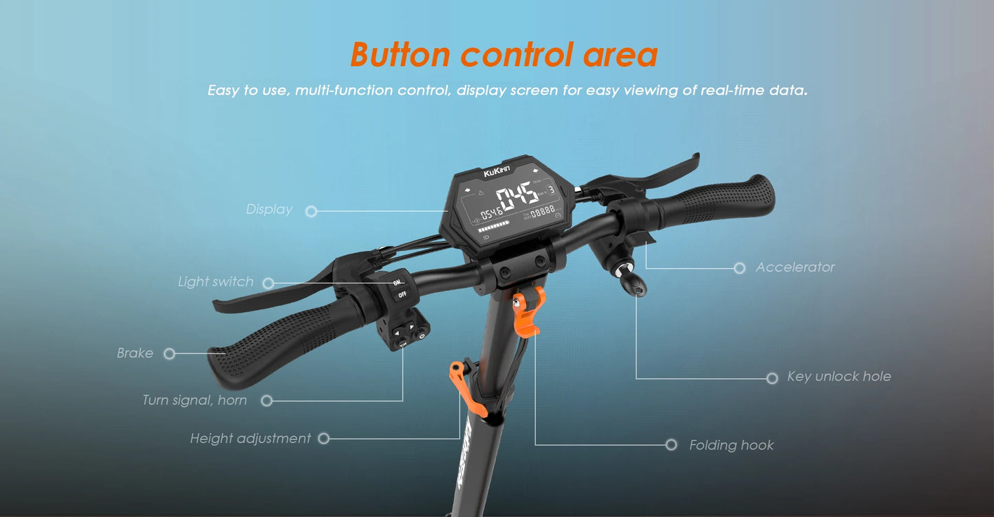 KuKirin G2PRO Foldable Adult Electric Scooter, E-Scooter, 45km/h Electric Kick Scooter, 600W Skateboards, 48V 15.6Ah Kickboard.