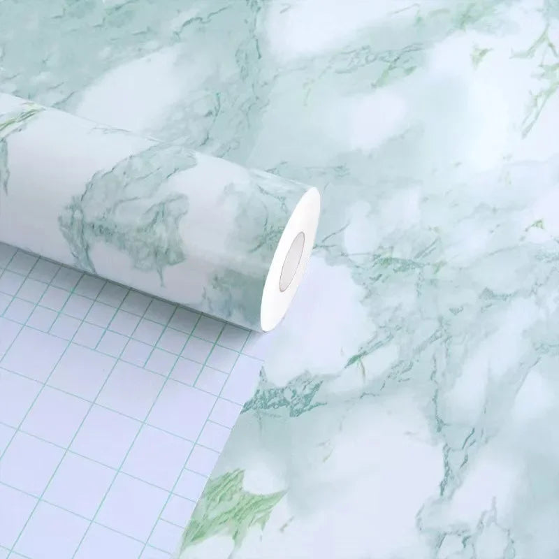 Rosa und grüne ölbeständige Aufkleber für die Küche, Marmormuster, Möbelrenovierung, Hintergrund, selbstklebende Tapete