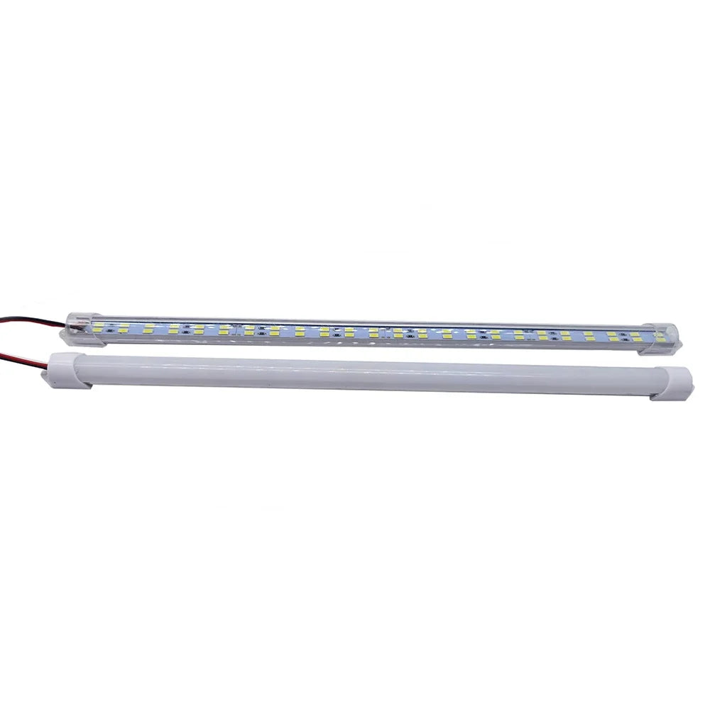 1PCS 12V/24V 24/48 LED Light Strip 330X15MM Hard Rigid Tube Bar Lamp IP65 Waterproof 5730-led bead Lights Strips For DIY.