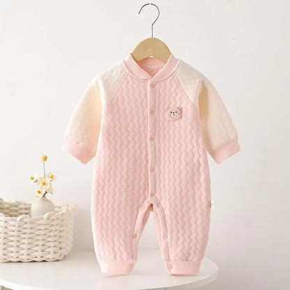 Baby-Body ohne Knochen, warmer Strampler für Neugeborene, Jungen und Mädchen, Cartoon-Body mit langen Ärmeln, Kletteranzug.