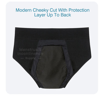 Women Incontinence Underwear Bamboo Fibre High Absorbency Reusable Washable Leakproof Panties for Bladder Leakage.