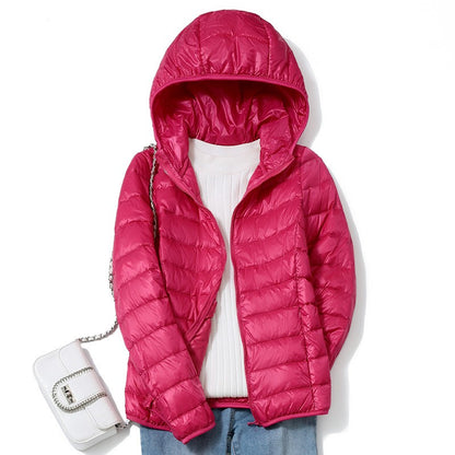 13 Farbe Neuankömmlinge Frauen Mode kurze ultraleichte dünne packbare Puffer Jacken weibliche süße Stil koreanische Daunen mäntel