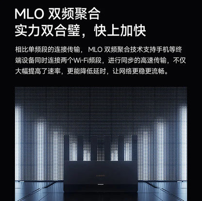 Xiaomi Router BE6500 Wi-Fi 7 4-Core 2.5G Ethernet Port lOT Intelligent Linkage Mesh Networking MLO Dual Bands Mijia APP Control.